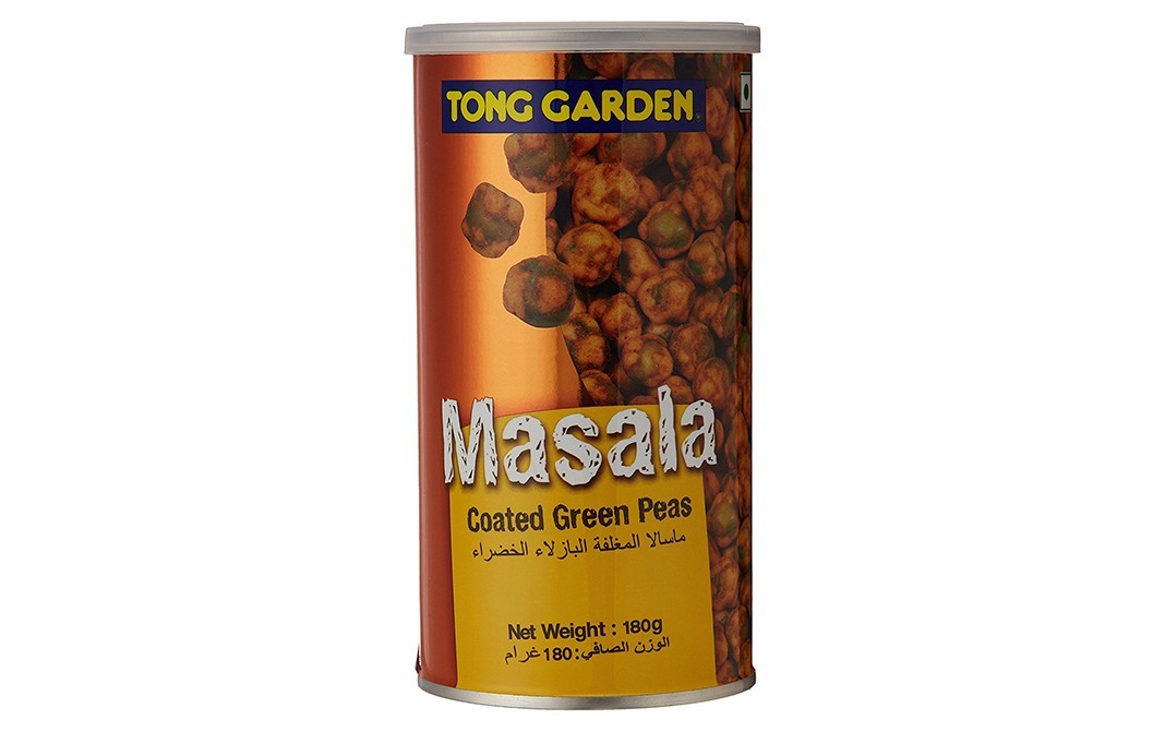 Tong Garden Masala Coated Green Peas   Tin  180 grams